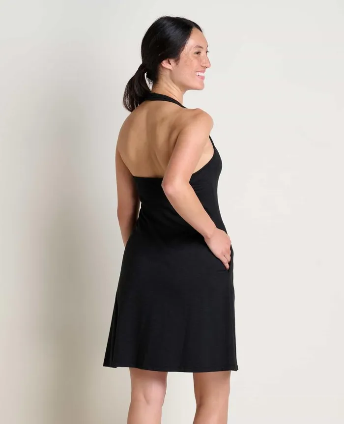Women Dresses Toad and Co Plumeria Halter Dress Black