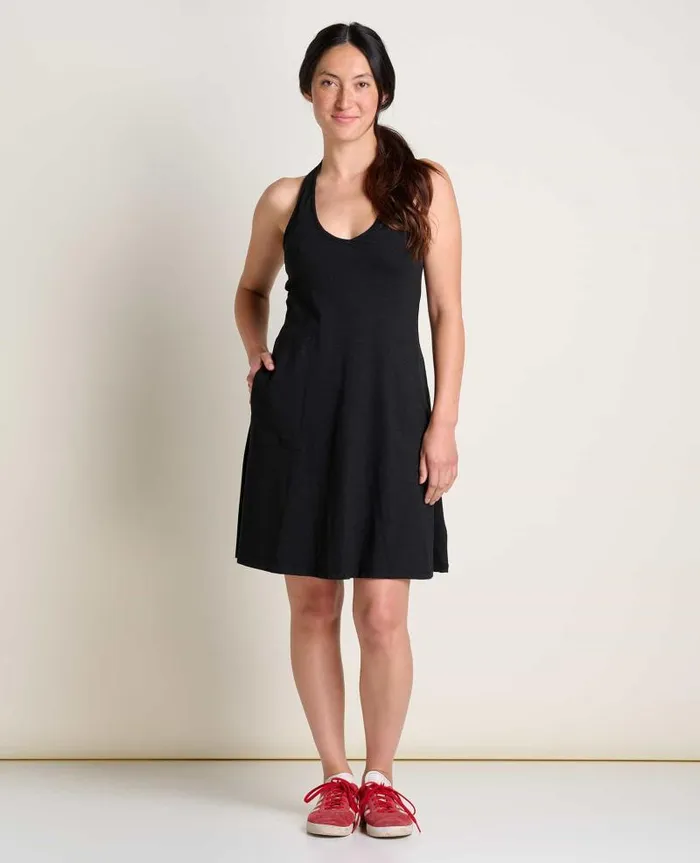 Women Dresses Toad and Co Plumeria Halter Dress Black