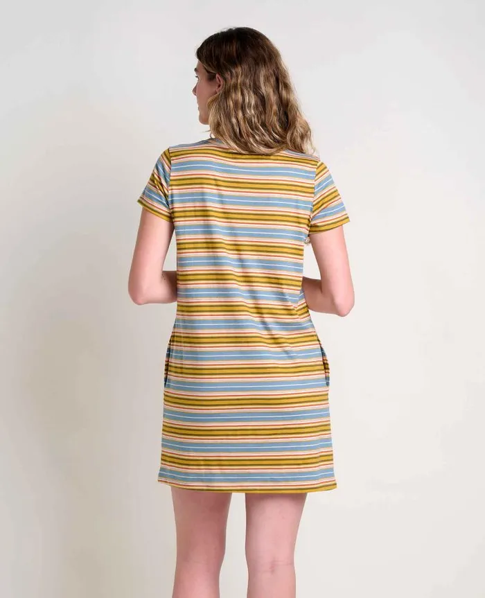 Women Dresses Toad and Co Windmere II Short Sleeve Dress North Shore Multi Stripe