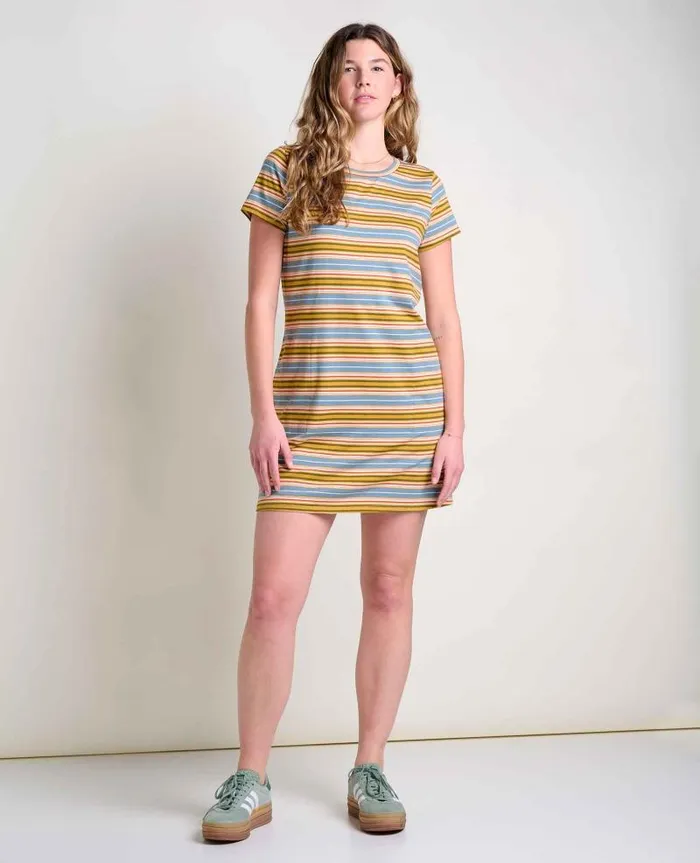 Women Dresses Toad and Co Windmere II Short Sleeve Dress North Shore Multi Stripe