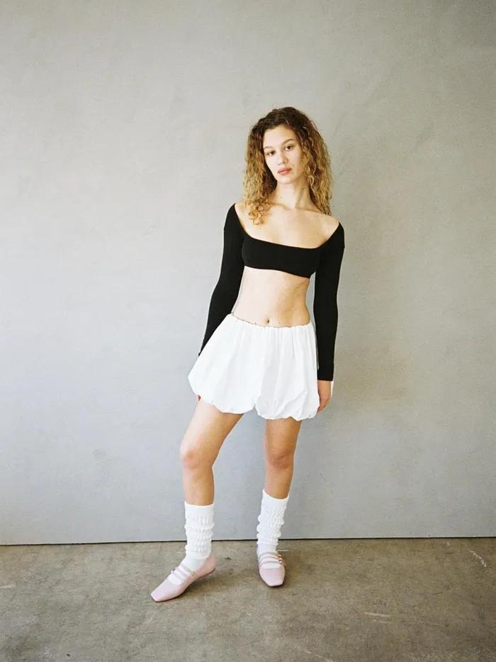 Women El Tigre Chiquito Crop Top Black Lisa Says Gah Knit Tops Women El Tigre Chiquito Crop Top Black Lisa Says Gah Knit Tops