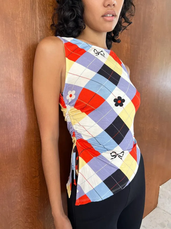 Women Erin Tank Cirque Argyle Lisa Says Gah Sleeveless Tops