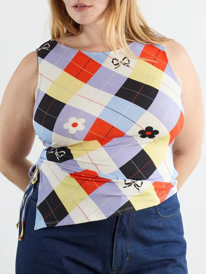 Women Erin Tank Cirque Argyle Lisa Says Gah Sleeveless Tops
