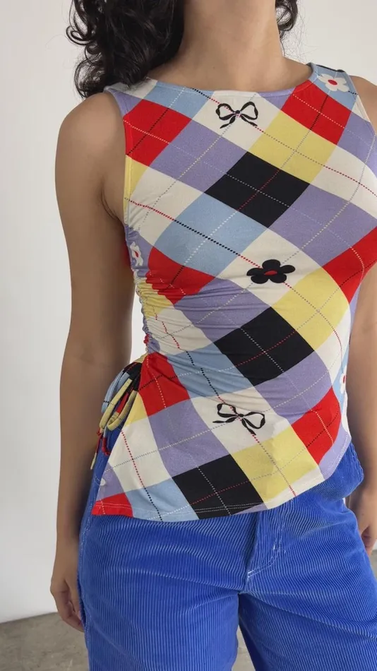 Women Erin Tank Cirque Argyle Lisa Says Gah Sleeveless Tops