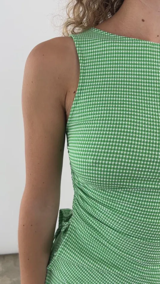 Women Erin Tank Pesto Gingham Lisa Says Gah Knit Tops