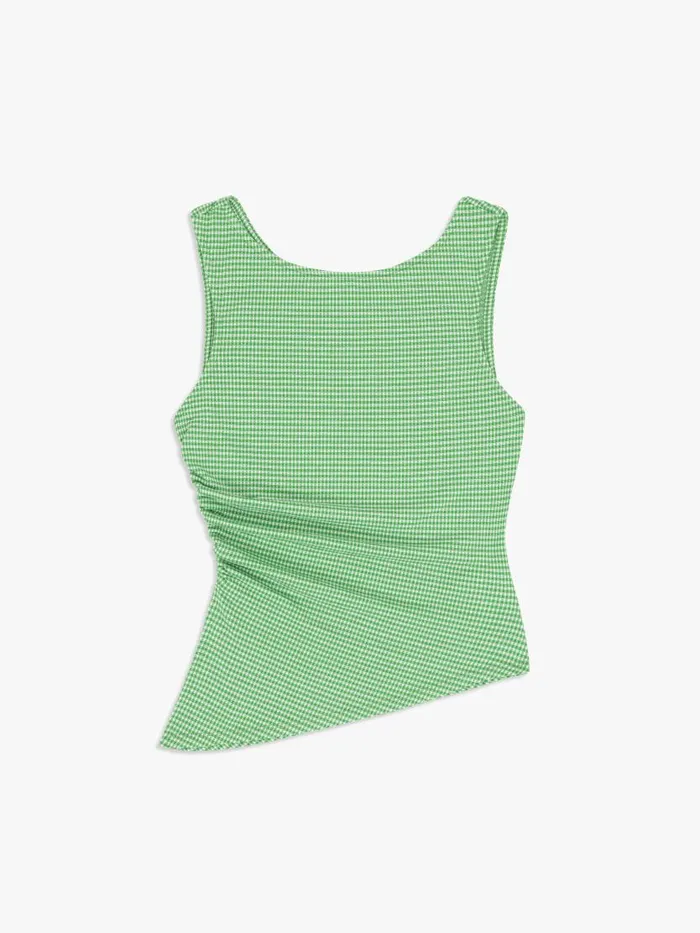 Women Erin Tank Pesto Gingham Lisa Says Gah Knit Tops