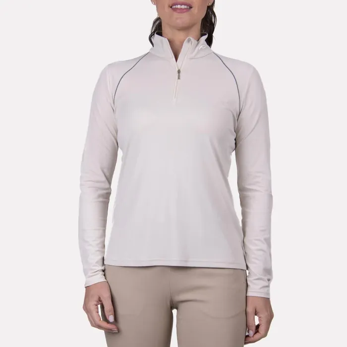Women Evelin HalfZip Birch KJUS Midlayers and Sweaters