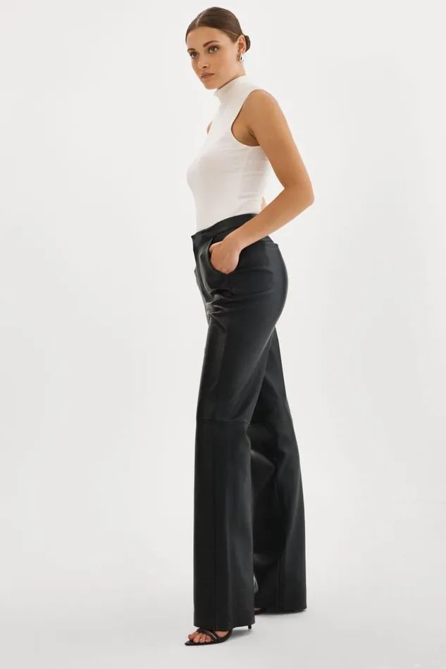 Women EVIN Leather Pants Black LAMARQUE Pants and Shorts Women EVIN Leather Pants Black LAMARQUE Pants and Shorts