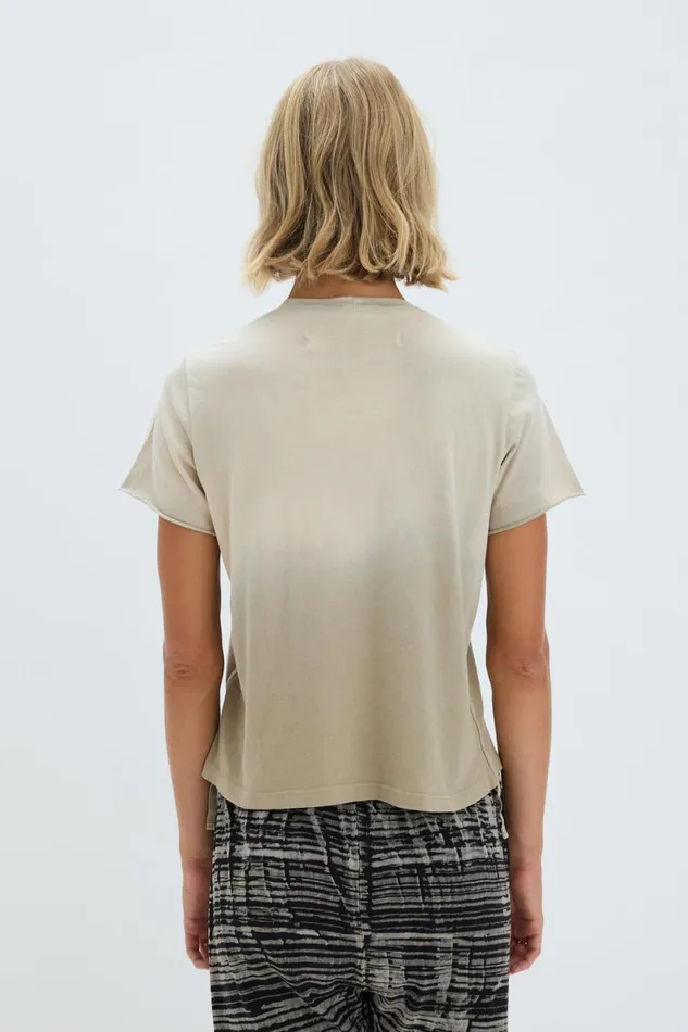 Women Faded Sand Liana Tee Raquel Allegra TShirts