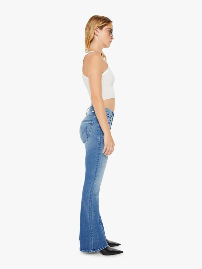 Women Flare Mother Denim Petites The Lil039 Weekender Wash Layover