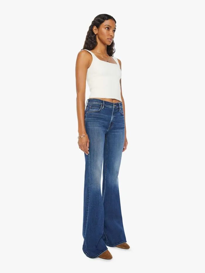 Women Flare Mother Denim The Doozy Wash Uncharted Waters