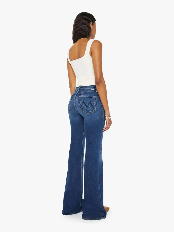 Women Flare Mother Denim The Doozy Wash Uncharted Waters