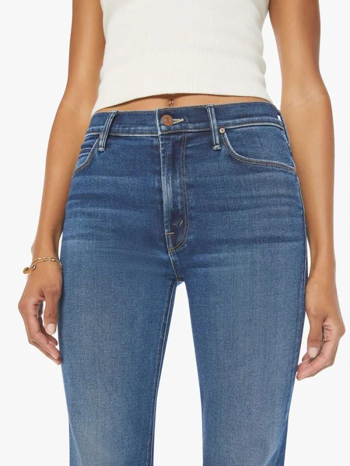 Women Flare Mother Denim The Doozy Wash Uncharted Waters