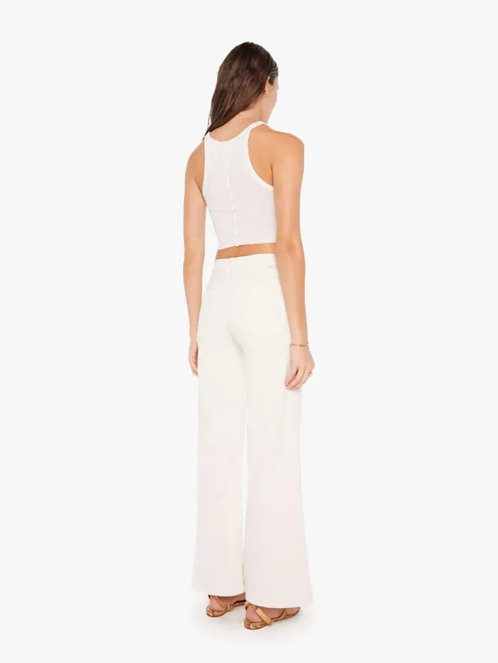 Women Flare Mother Denim The Twister Skimp Cream Puffs