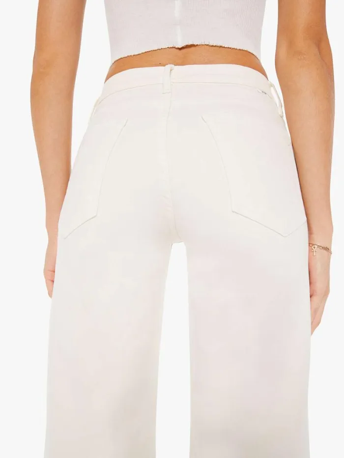Women Flare Mother Denim The Twister Skimp Cream Puffs