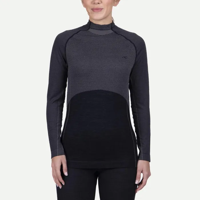 Women Freelite Baselayer LS Deep Spacesteel Grey KJUS Base Layers