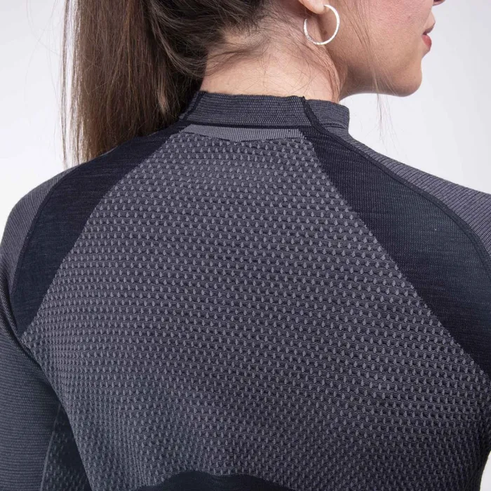 Women Freelite Baselayer LS Deep Spacesteel Grey KJUS Base Layers