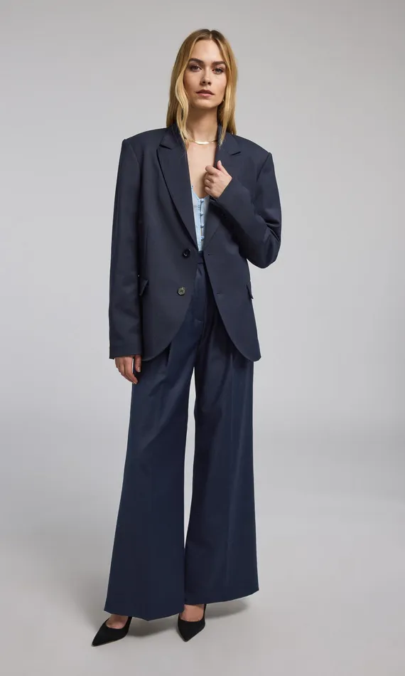 Women Generation Love Clothing Pants ALEXIA SUITING PANTS Navy