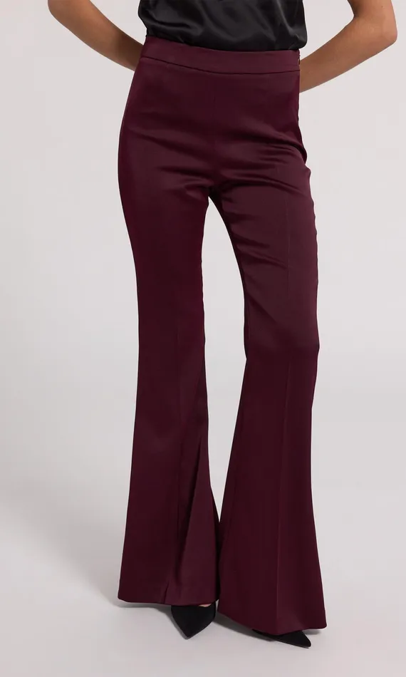 Women Generation Love Clothing Pants Wesley Satin Pants Black Cherry