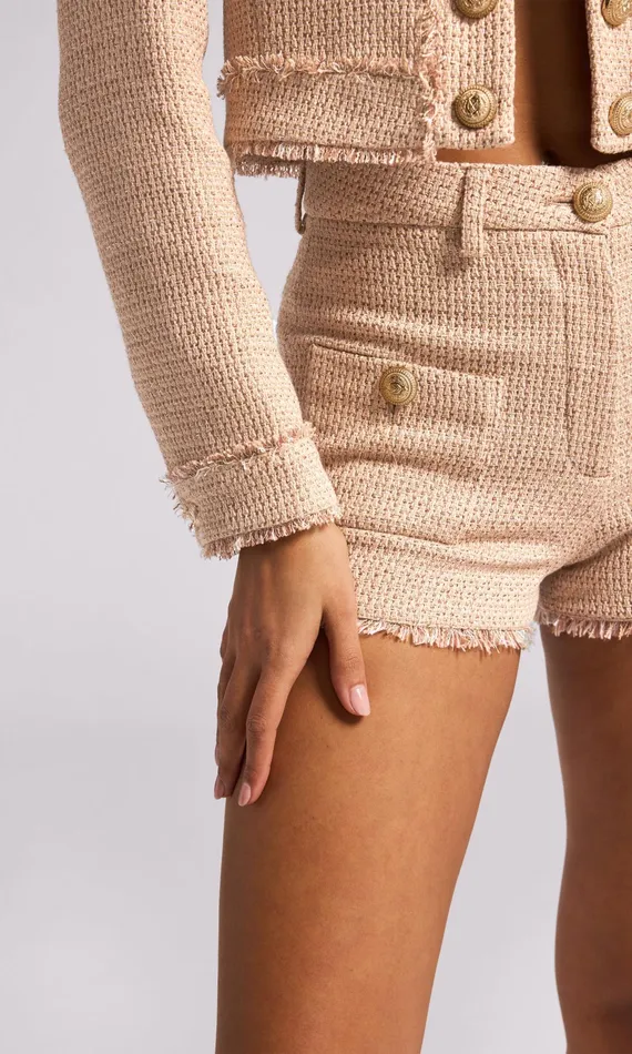 Women Generation Love Clothing Shorts Landon Tweed Shorts Taupe