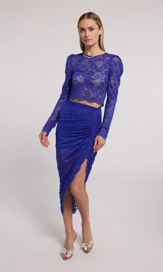 Women Generation Love Clothing Tops Safia Lace Top Ultramarine