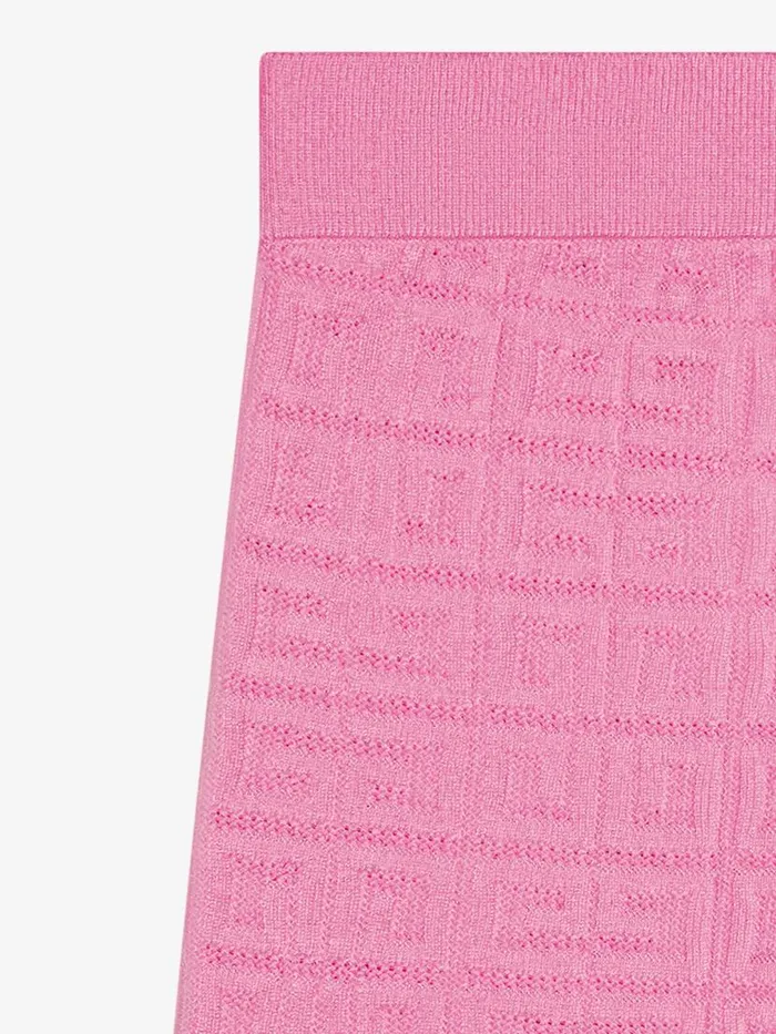 Women Girl 4 To 12 Years Givenchy Biker Shorts In 4G Jacquard Pink