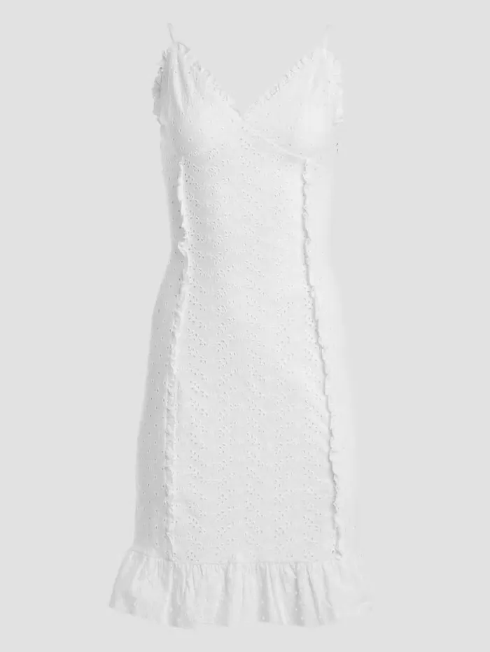 Women GUESS Amal Paisley Mini Dress Pure White Dresses and Jumpsuits Women GUESS Amal Paisley Mini Dress Pure White Dresses and Jumpsuits
