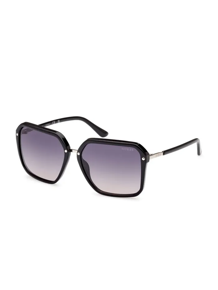 Women GUESS Elena Oversized Square Sunglasses Silver Sunglasses