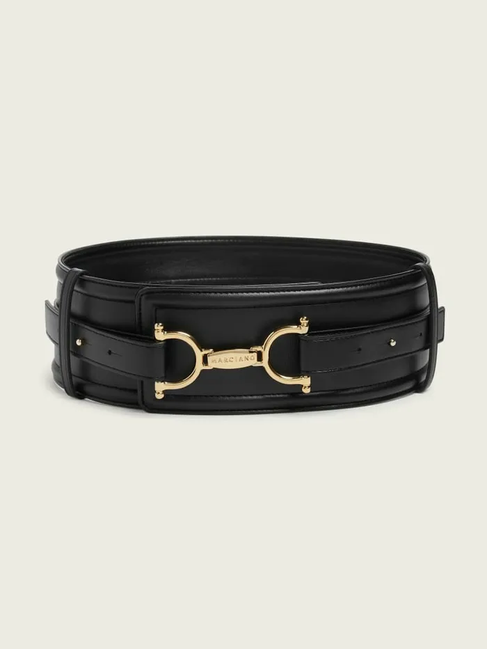 Women GUESS Odette Waist Belt Black Belts