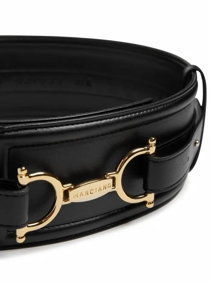 Women GUESS Odette Waist Belt Black Belts Women GUESS Odette Waist Belt Black Belts