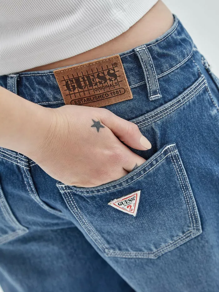 Women GUESS Originals Kit Boyfriend Shorts Go Medium Tameer Wash Bottoms GUESS Women GUESS Originals Kit Boyfriend Shorts Go Medium Tameer Wash Bottoms GUESS