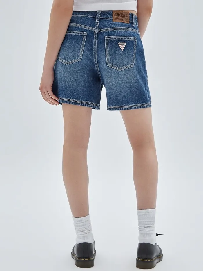 Women GUESS Originals Kit Boyfriend Shorts Go Medium Tameer Wash Bottoms GUESS Women GUESS Originals Kit Boyfriend Shorts Go Medium Tameer Wash Bottoms GUESS