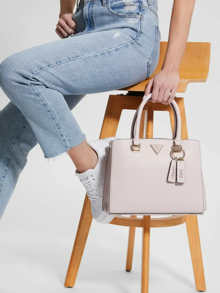 Women Handbags GUESS Noelle Girlfriend Satchel Light Rose Women Handbags GUESS Noelle Girlfriend Satchel Light Rose