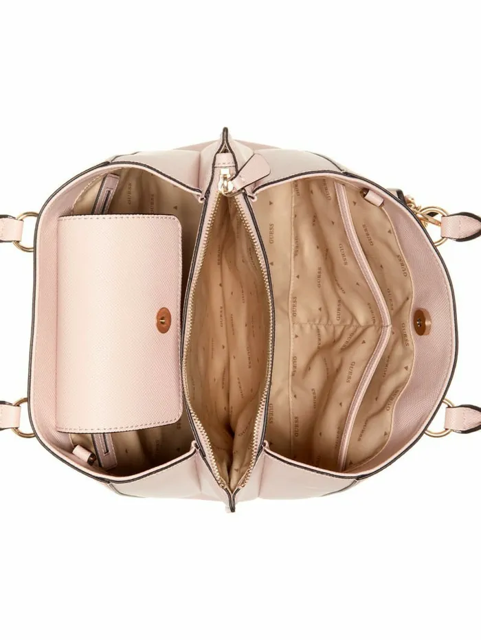 Women Handbags GUESS Noelle Girlfriend Satchel Light Rose Women Handbags GUESS Noelle Girlfriend Satchel Light Rose