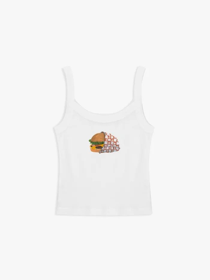 Women Harley Tank Cheeseburger Lisa Says Gah Sleeveless Tops