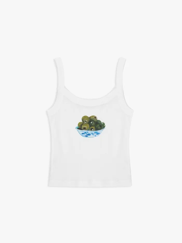 Women Harley Tank Olive Bowl Lisa Says Gah Graphic Tees