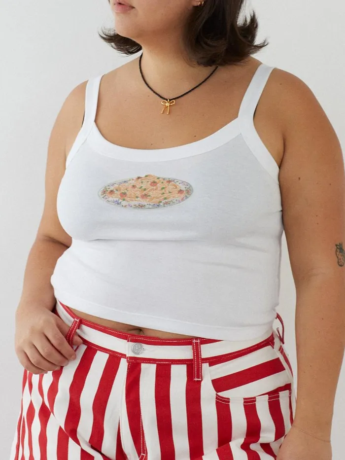 Women Harley Tank Pasta Bowl Lisa Says Gah Graphic Tees