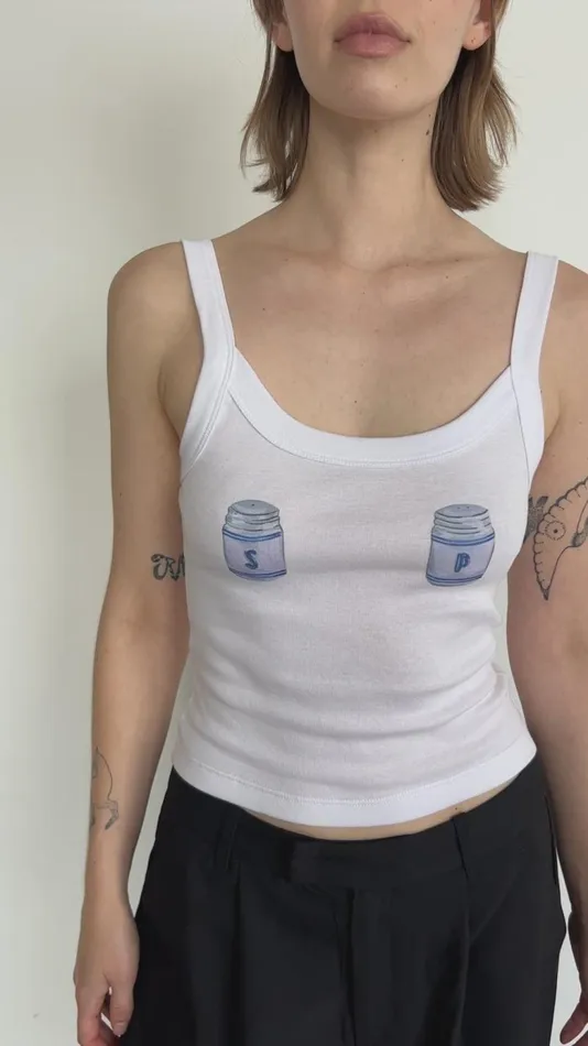 Women Harley Tank Salt and Pepper Lisa Says Gah Sleeveless Tops
