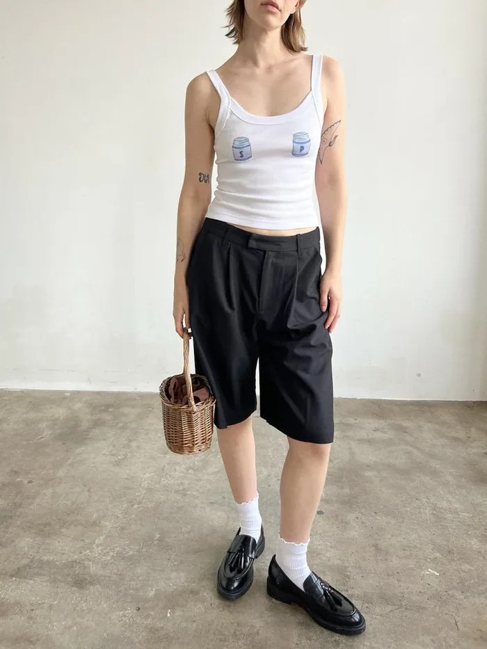 Women Harley Tank Salt and Pepper Lisa Says Gah Sleeveless Tops