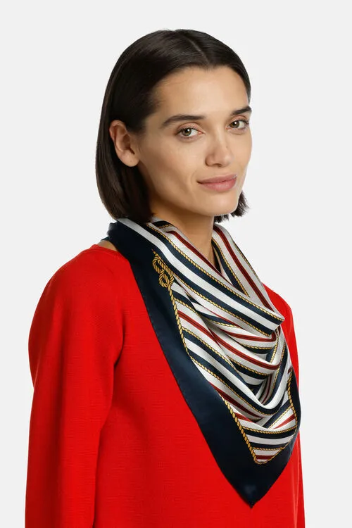 Women Hats and foulards Luisa Spagnoli Resta Resta WhiteBlueRed Women Hats and foulards Luisa Spagnoli Resta Resta WhiteBlueRed