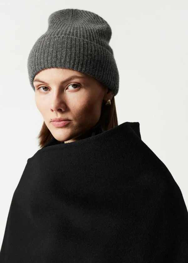 Women Headwear and Other Stories Cashmere Beanie Dark Grey Women Headwear and Other Stories Cashmere Beanie Dark Grey