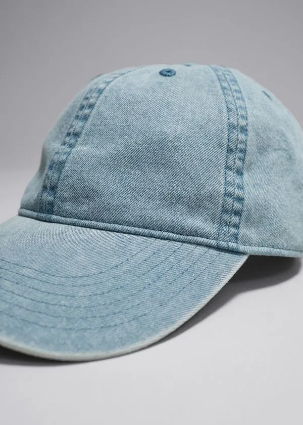Women Headwear and Other Stories Denim Baseball Cap Blue Women Headwear and Other Stories Denim Baseball Cap Blue
