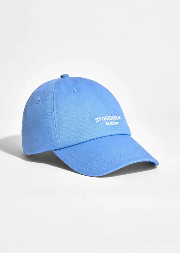 Women Headwear and Other Stories Embroidered Baseball Cap Sky Blue