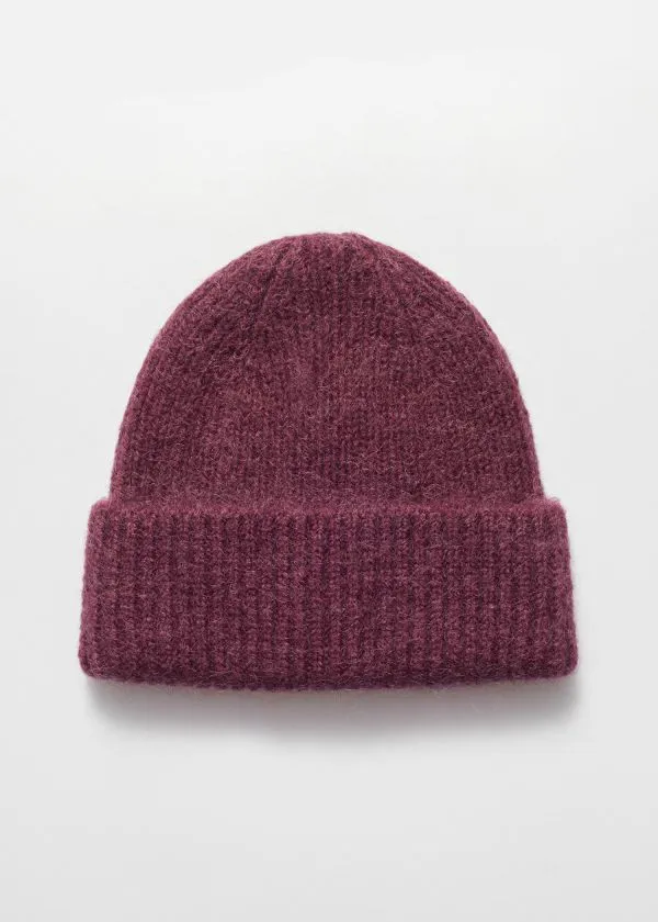Women Headwear and Other Stories Wool Blend Beanie Dark Red