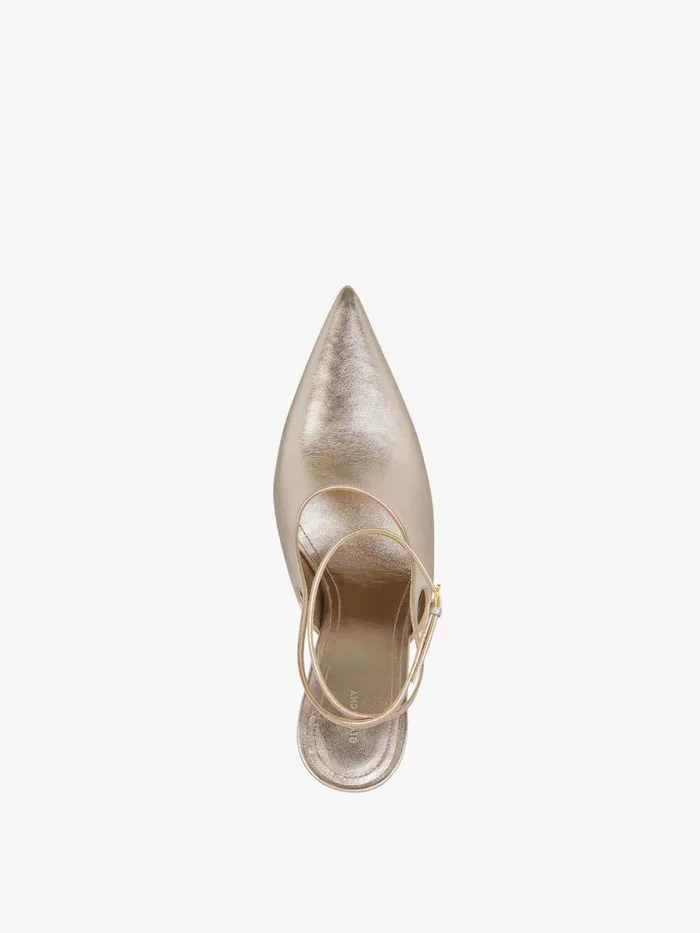 Women Heels Givenchy Show Slingbacks In Laminated Leather Dusty Golden Women Heels Givenchy Show Slingbacks In Laminated Leather Dusty Golden