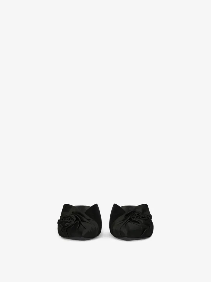 Women Heels Givenchy Twist Mules In Satin Black Women Heels Givenchy Twist Mules In Satin Black