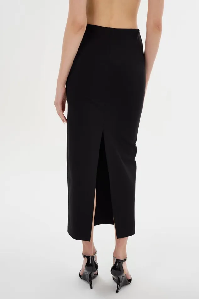 Women HELLANDA Knit Maxi Skirt Black LAMARQUE Skirts