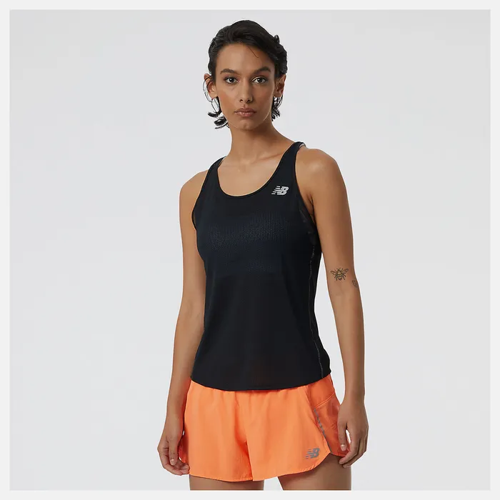 Women Impact Run Tank BLACK Shirts New Balance