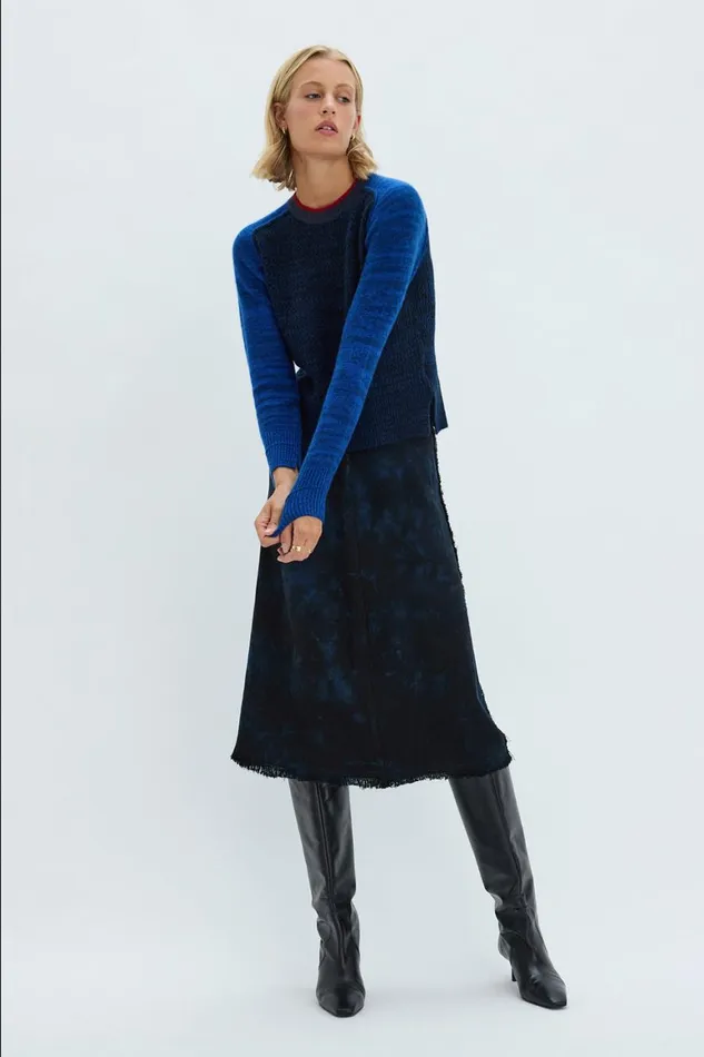 Women Indigo Cashmere Lilith Sweater Raquel Allegra TShirts
