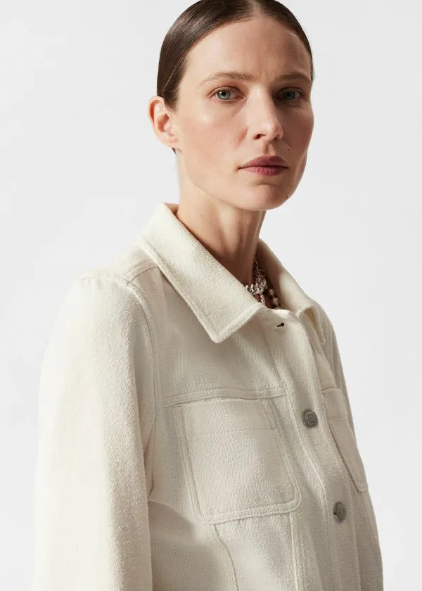 Women Jackets and Coats and Other Stories Slim PatchPocket Jacket White